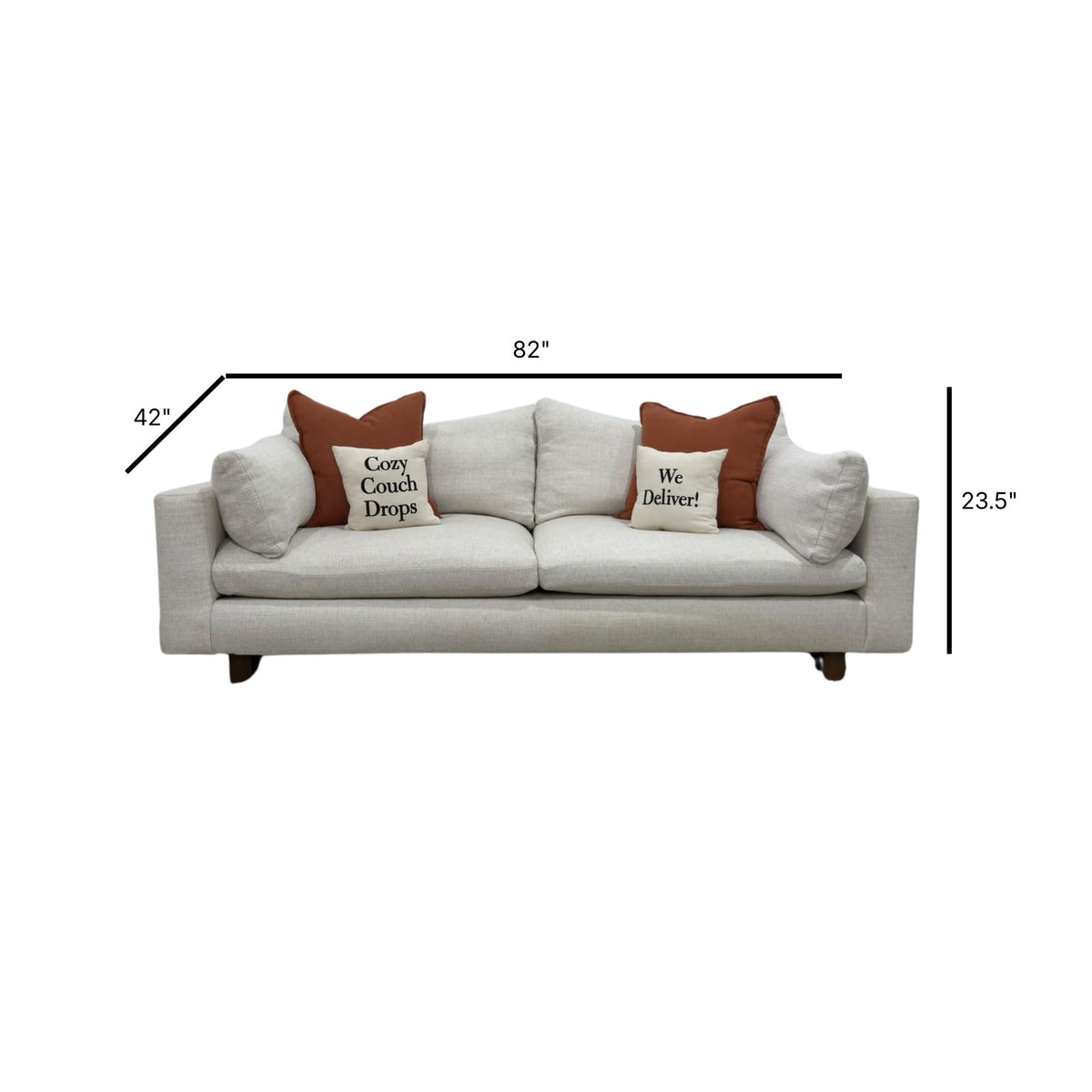 West Elm Harmony 3 Seater Sofa 82”