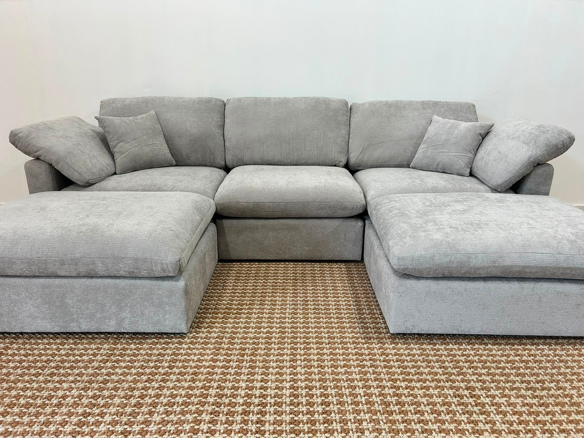 Nest | Light Grey | Sofa | 3pc + 2 Ottoman
