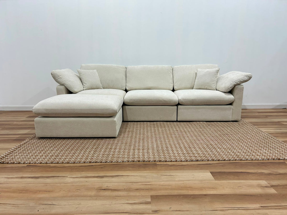 Nest | Cream | Sofa | 3pc + Ottoman