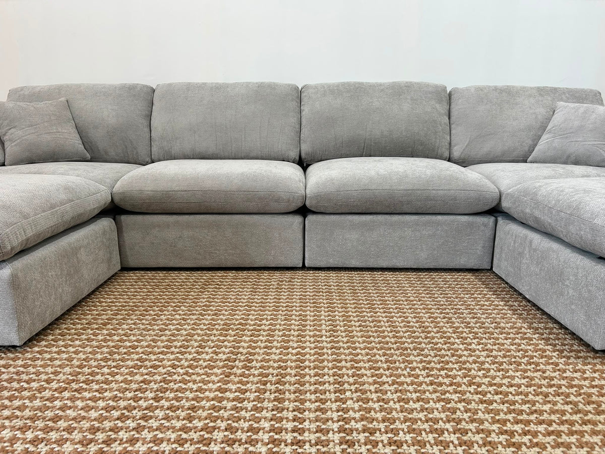 Nest | Light Grey | Sofa | 4pc + 2 Ottoman