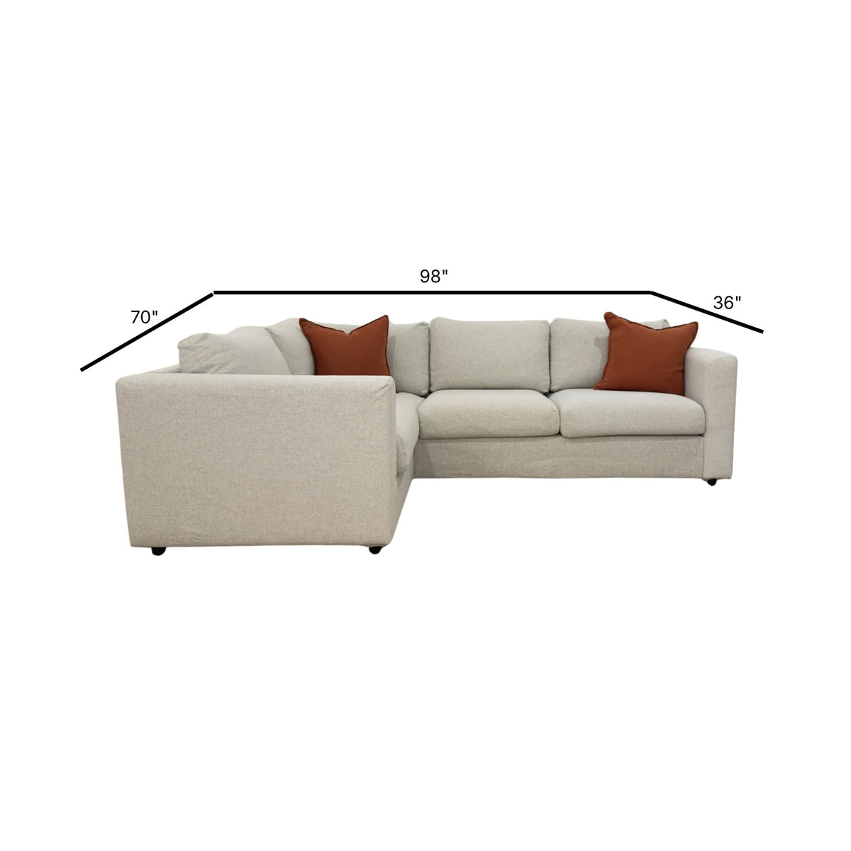 Ikea Finnala Corner Sectional Sofa 98”