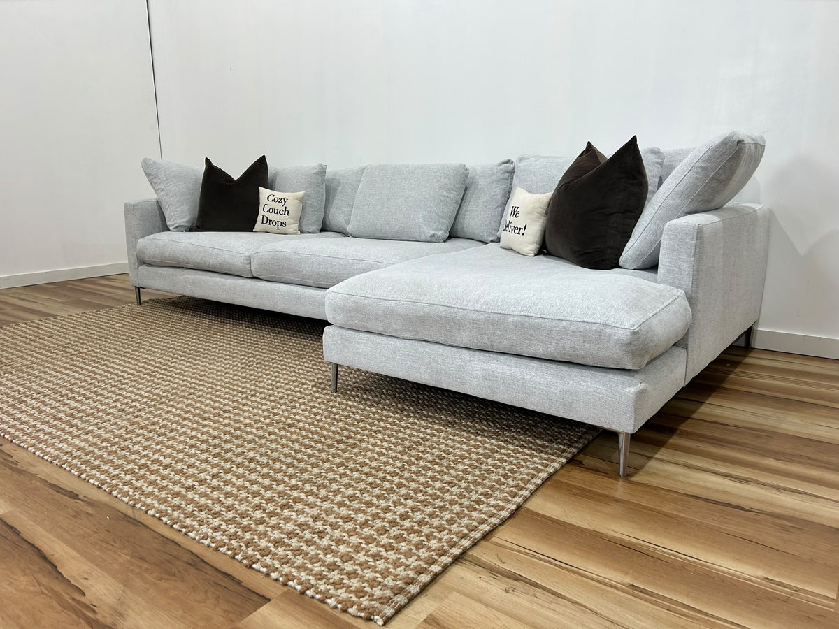 Stylus Haze Sectional Sofa 129”