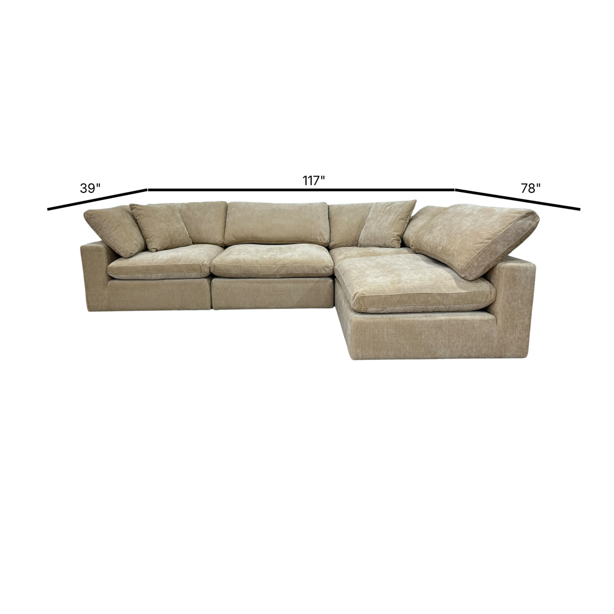 Snug Modular Sofa 4pc - Sand