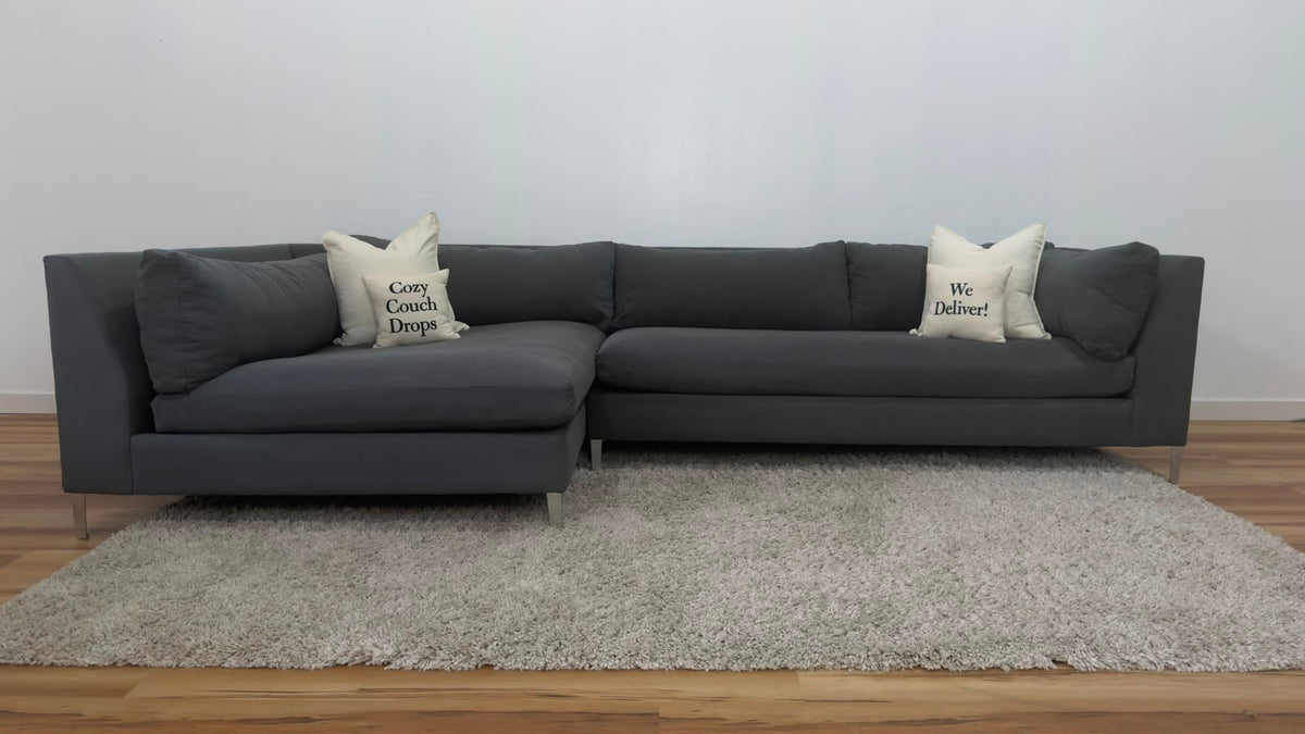 CB2 Decker Sectional Sofa 129.5”