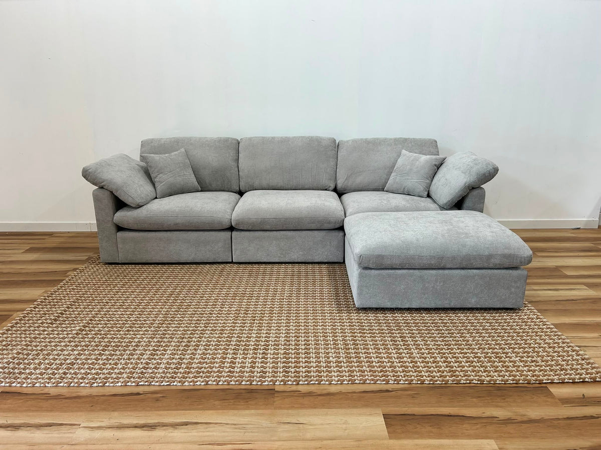 Nest | Light Grey | Sofa | 3pc + Ottoman