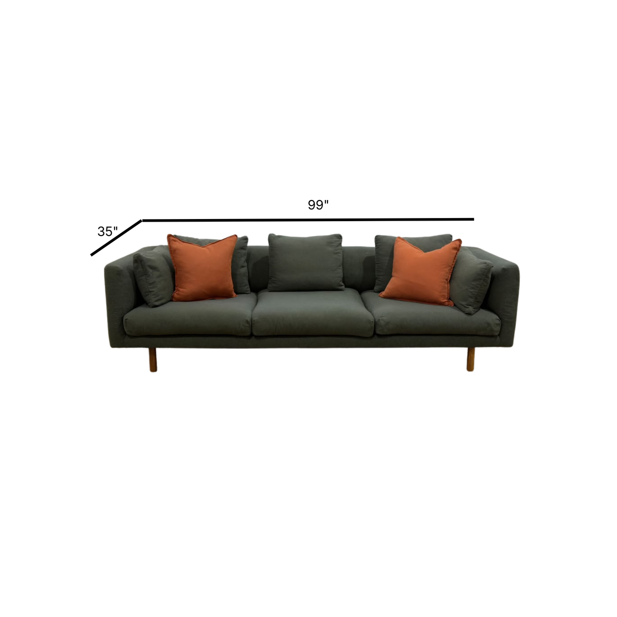 EQ3 Replay 3 Seater Sofa 99”