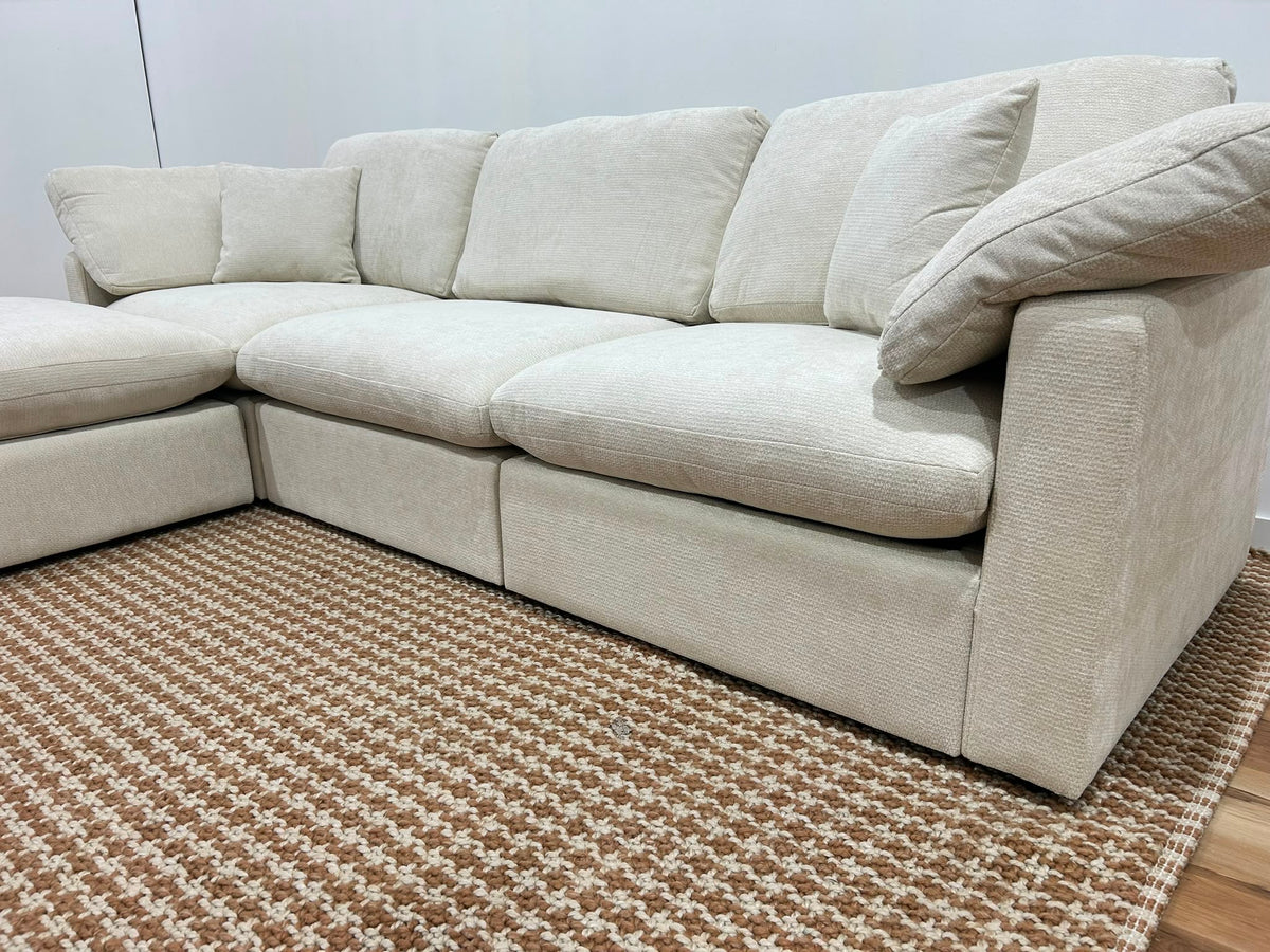 Nest | Cream | Sofa | 3pc + Ottoman