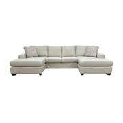 Stylus Cannon Double Chaise Sectional Sofa 128”