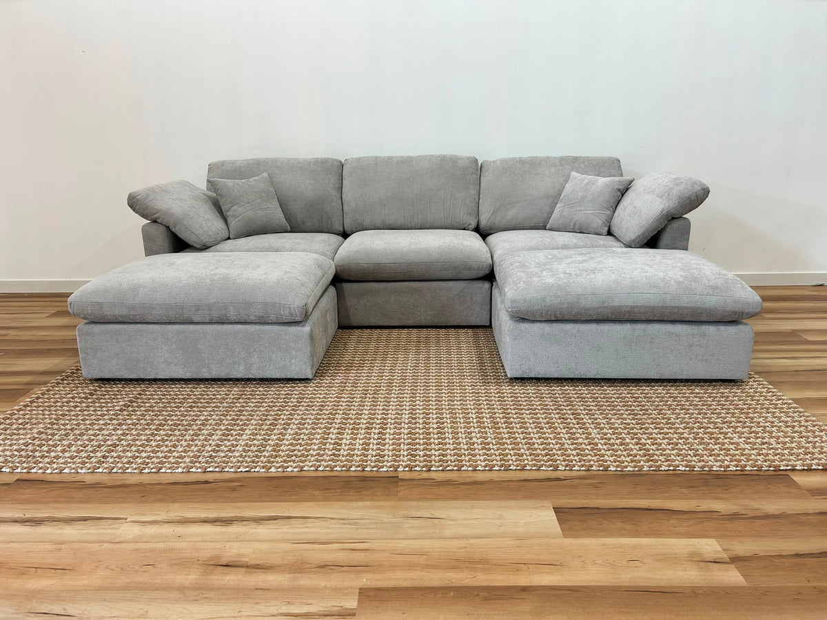 Nest | Light Grey | Sofa | 3pc + 2 Ottoman