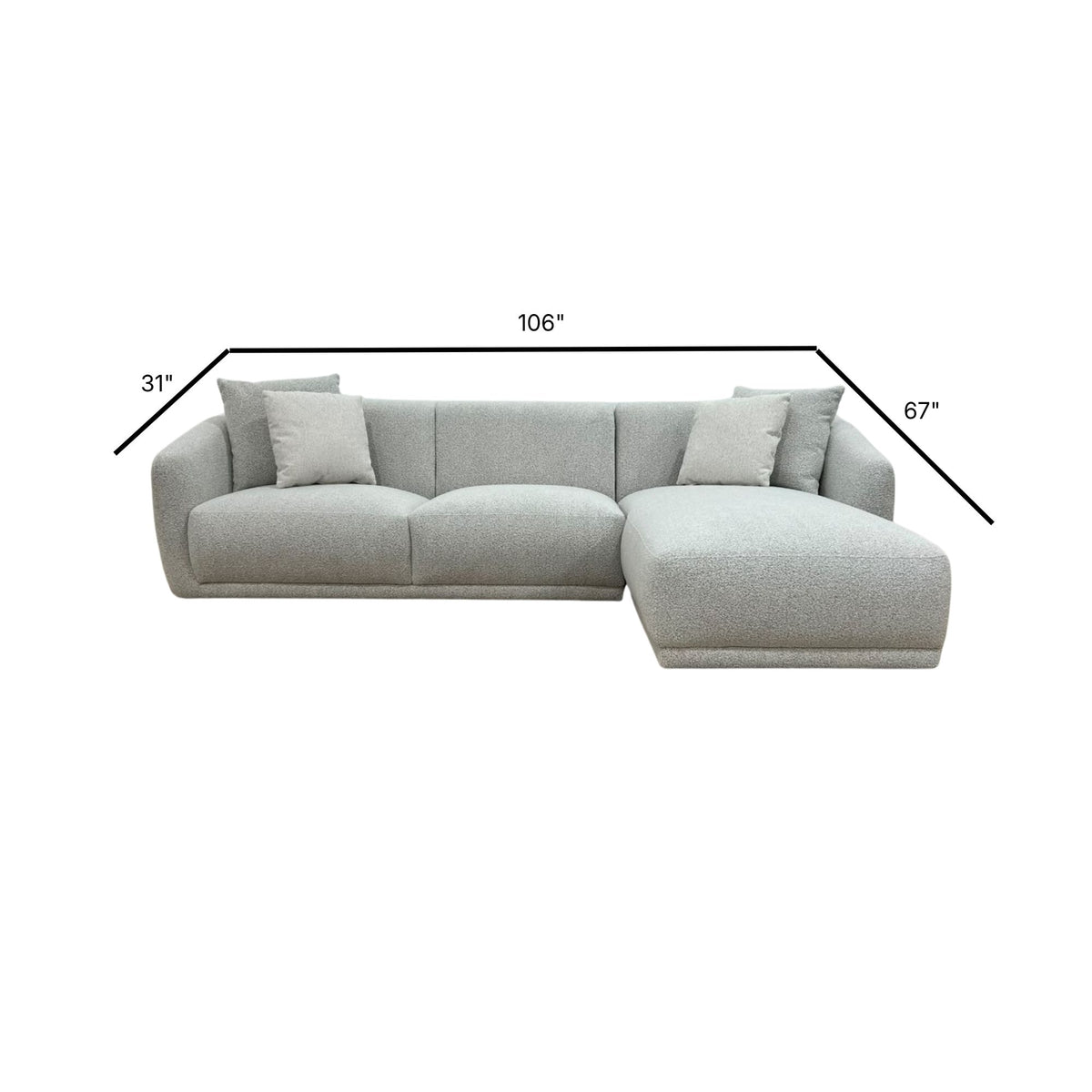Cade Sectional Sofa 106”