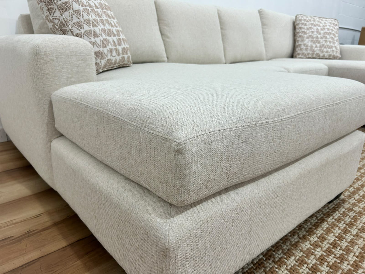 Stylus Cannon Double Chaise Sectional Sofa 128”