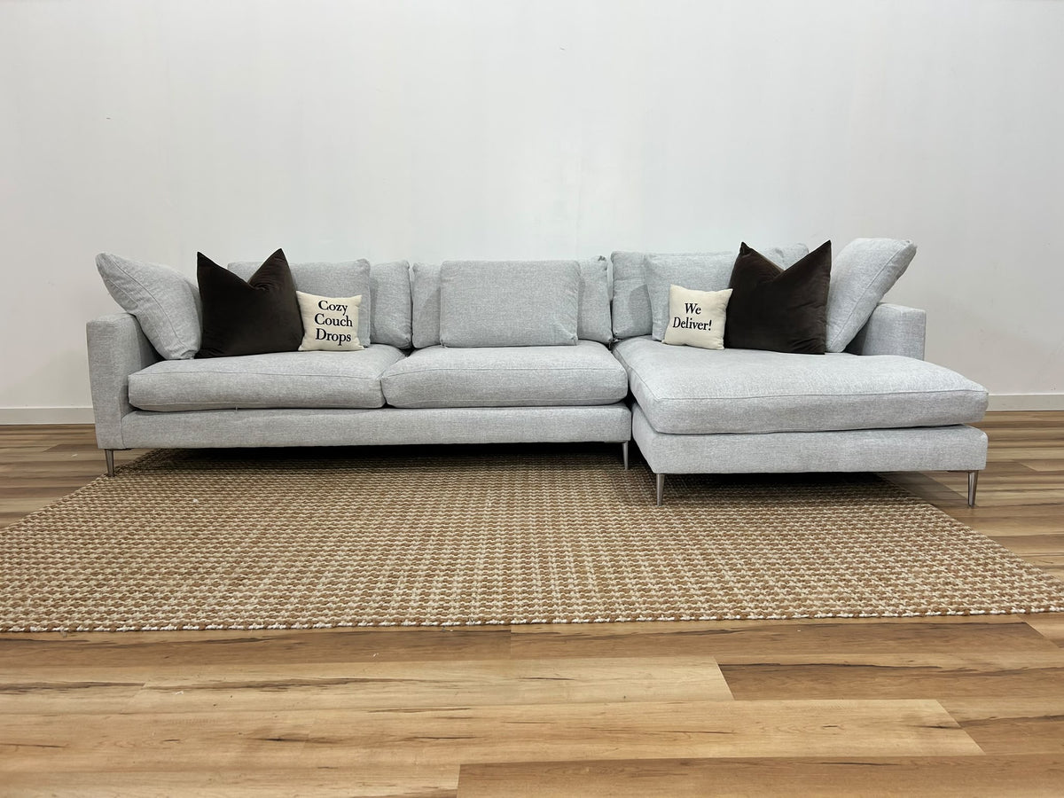 Stylus Haze Sectional Sofa 129”