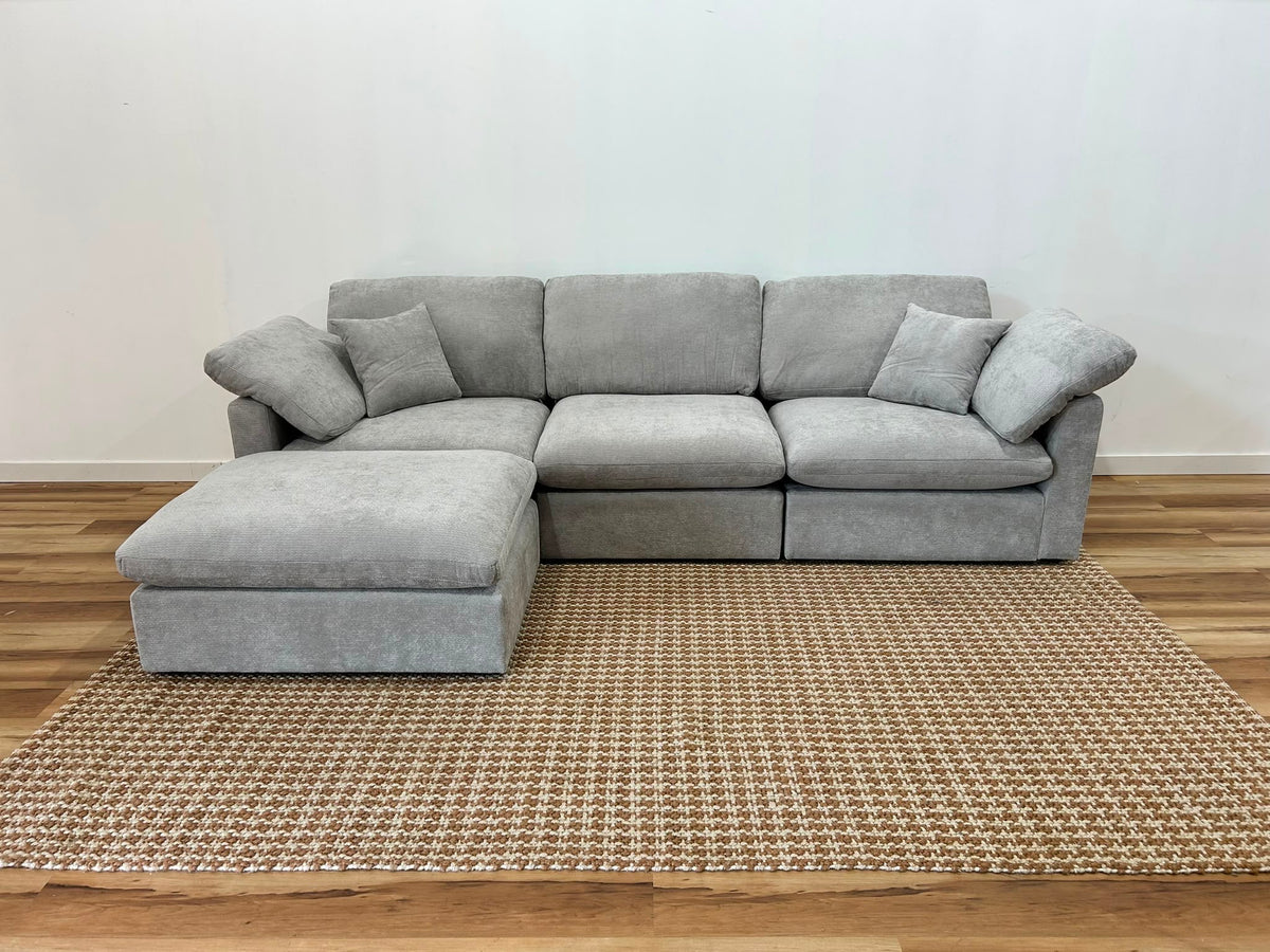Nest | Light Grey | Sofa | 3pc + Ottoman