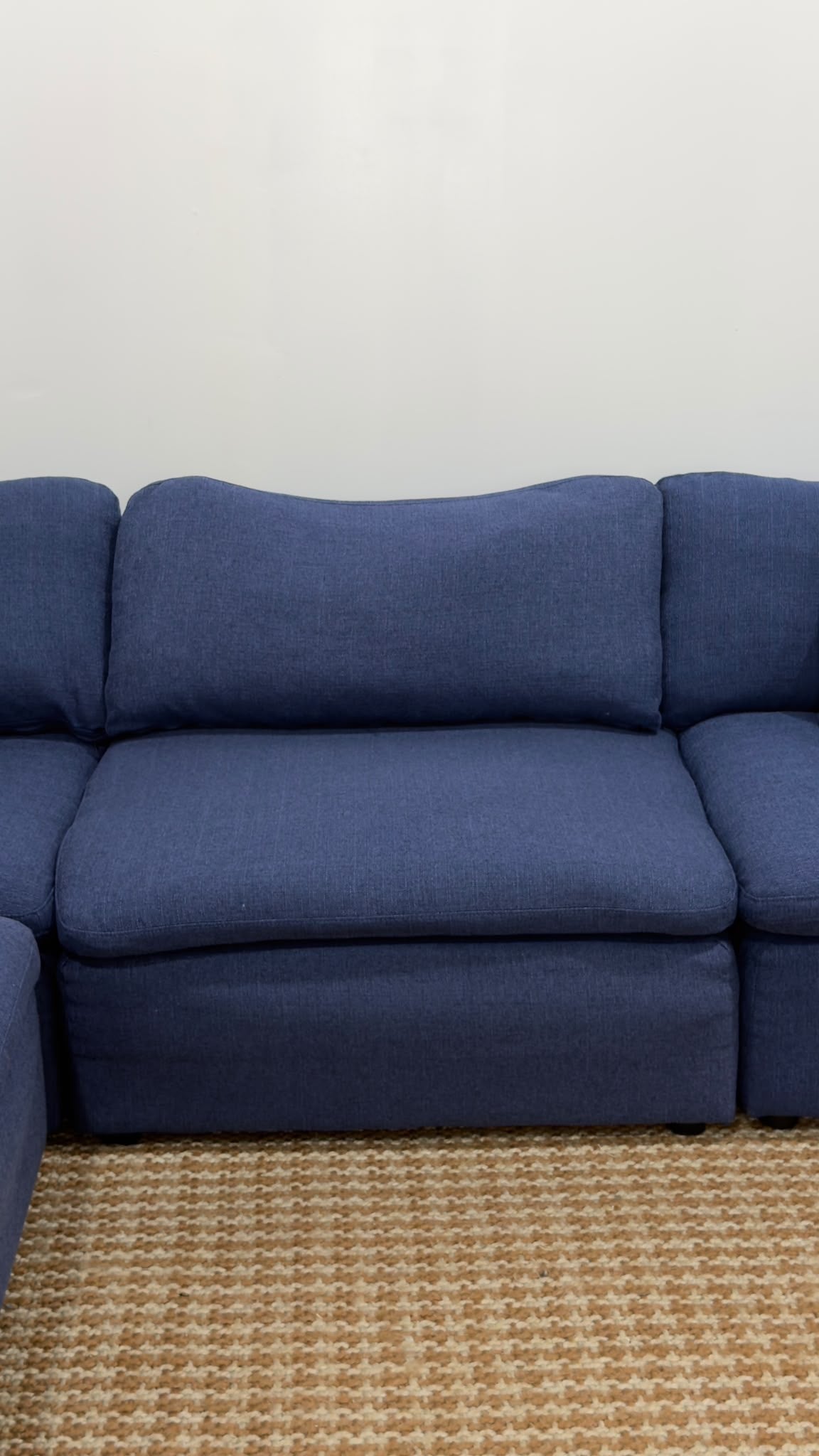 Blue 4pc Modular Sofa 118”