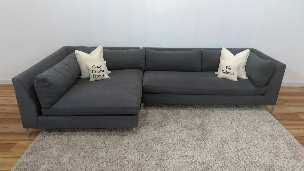 CB2 Decker Sectional Sofa 129.5”