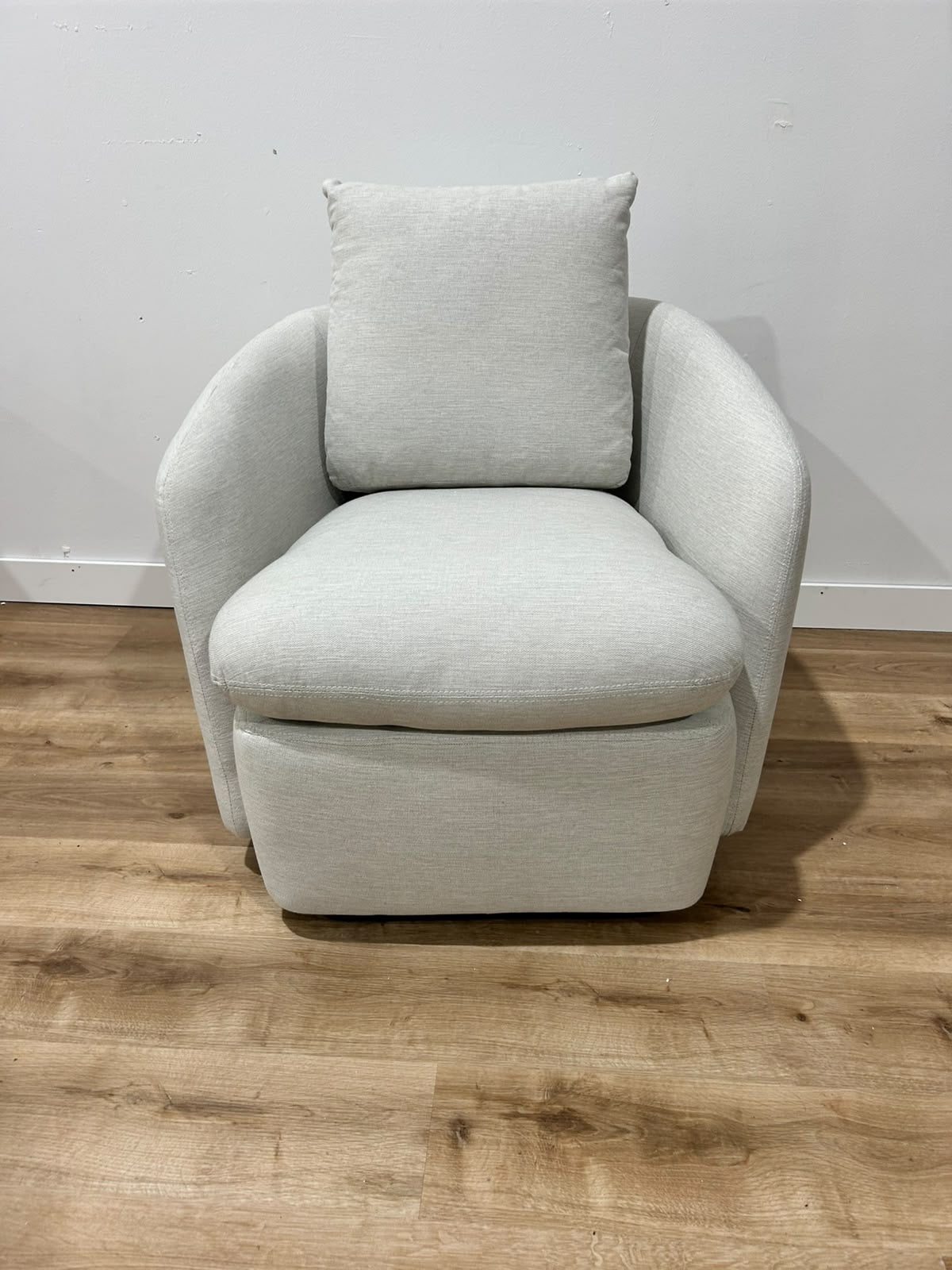Silver Ivory Swivel Chair