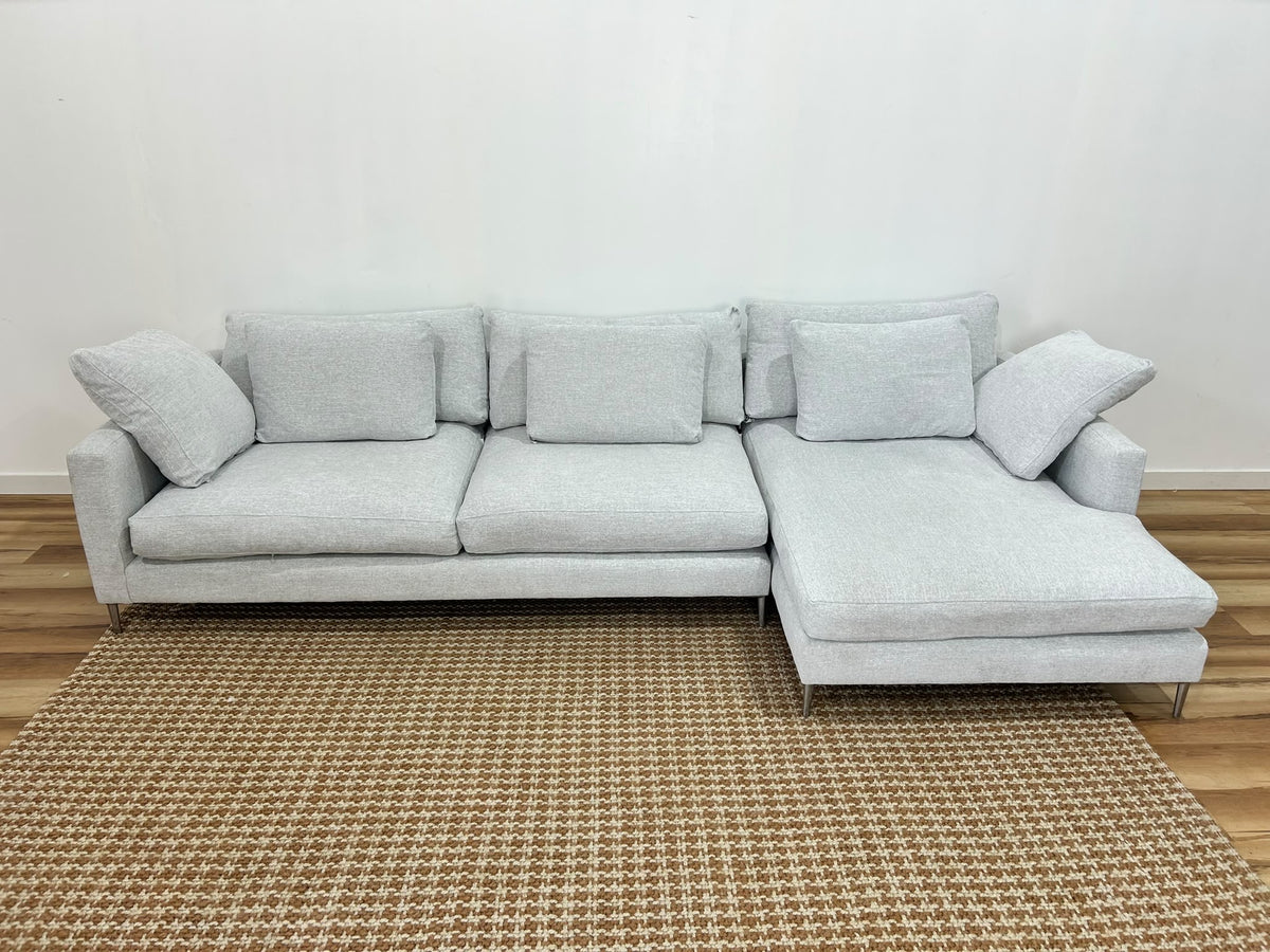 Stylus Haze Sectional Sofa 129”