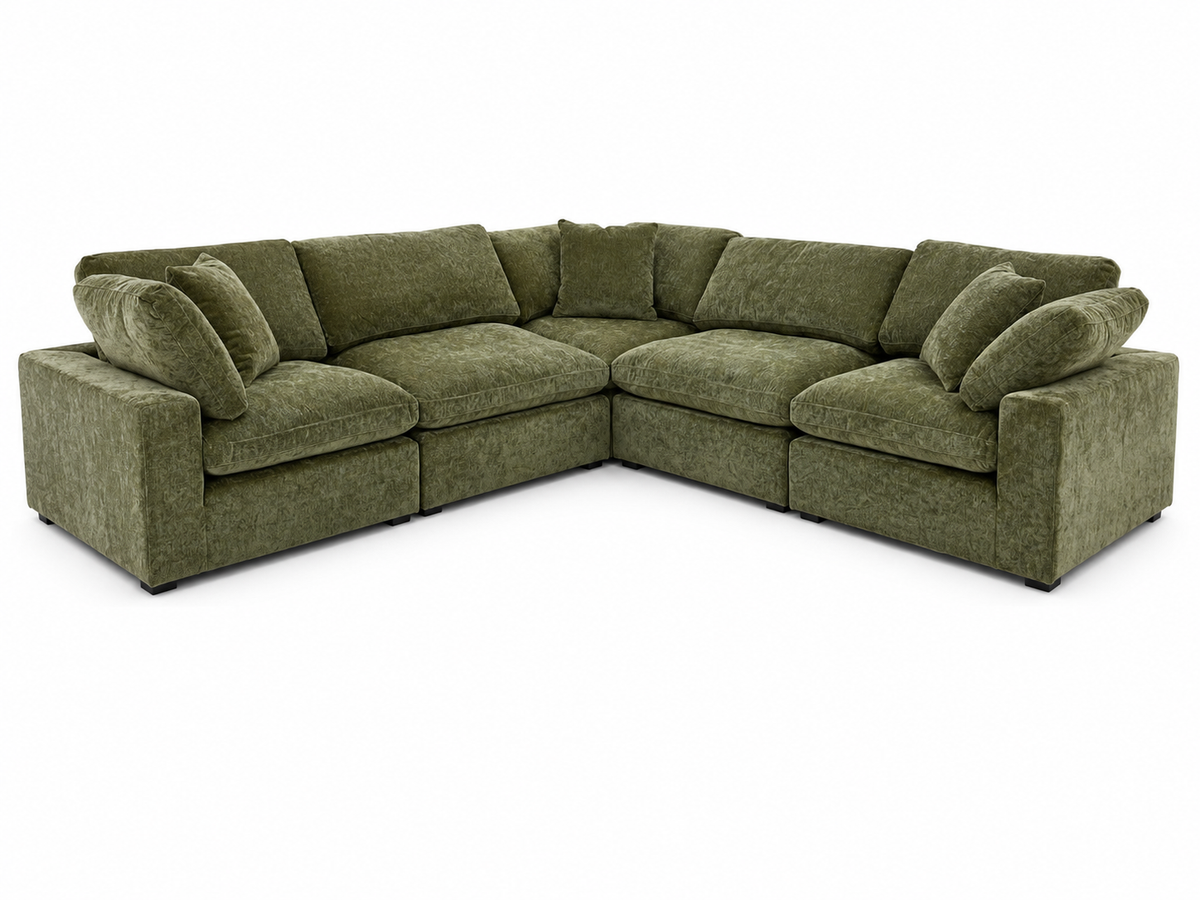 Snug Modular Sofa - Green - 5pc