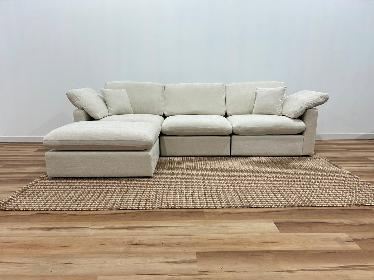 Nest | Cream | Sofa | 3pc + Ottoman