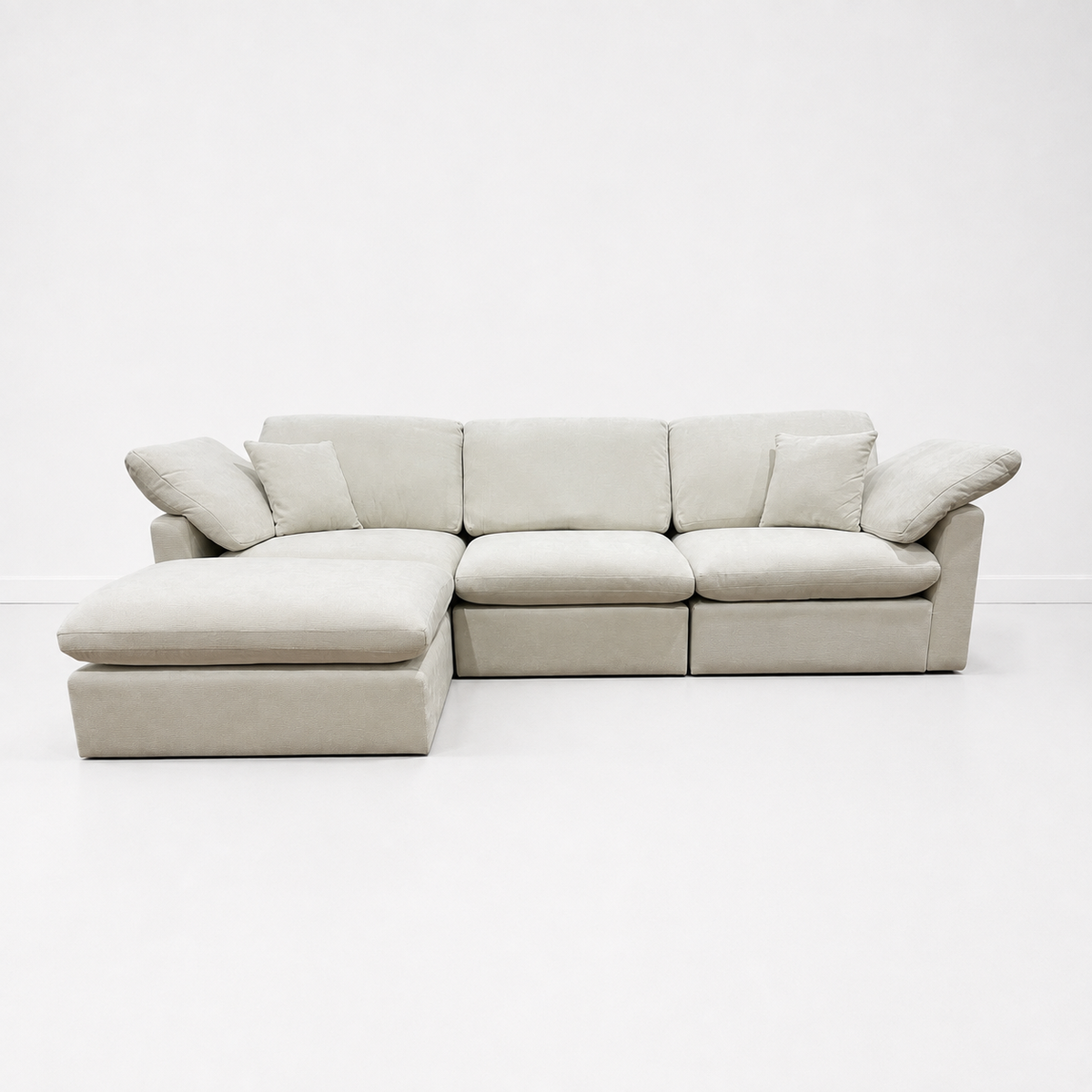 Nest | Cream | Sofa | 3pc + Ottoman