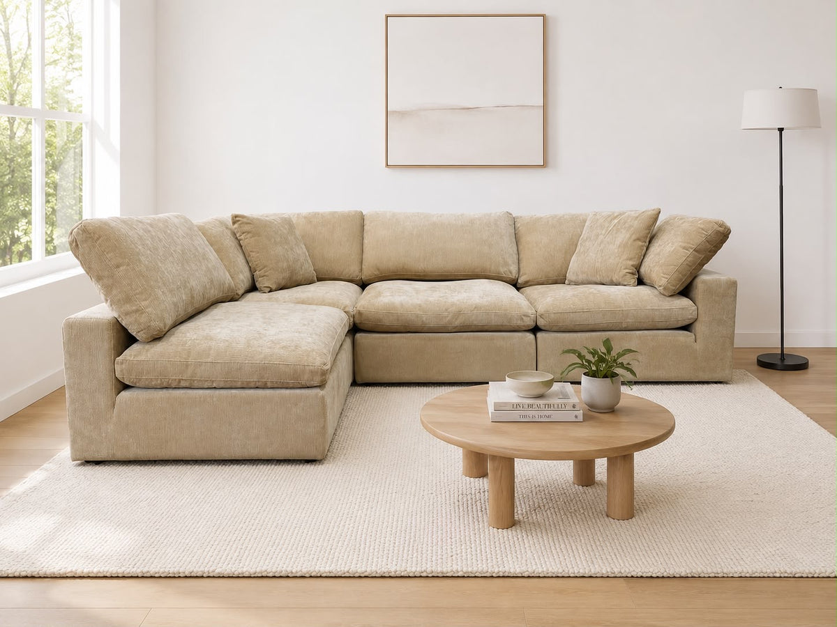 Snug Modular Sofa 4pc - Sand