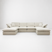 Nest | Cream | Sofa | 4pc + 2 Ottoman