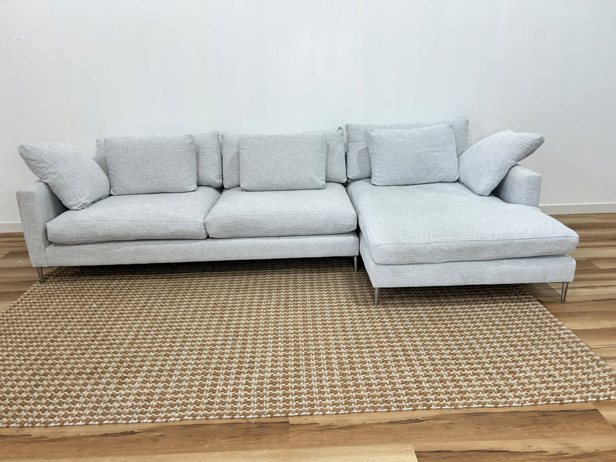 Stylus Haze Sectional Sofa 129”