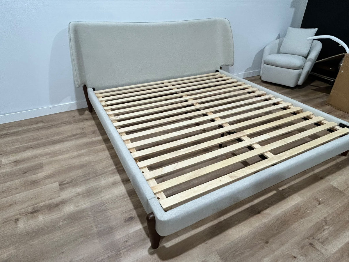 MCM King Bed Frame - Ivory