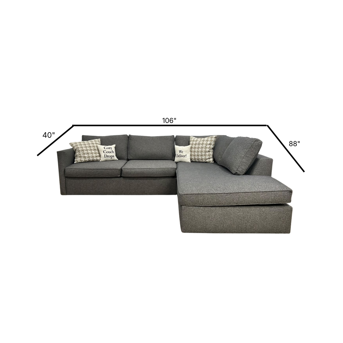 West Elm Harris Sectional Sofa 106”