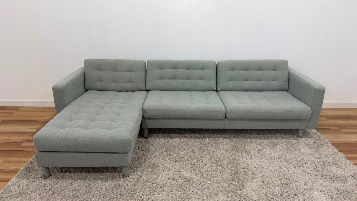 Ikea Morabo Reversible Sectional Sofa 111”