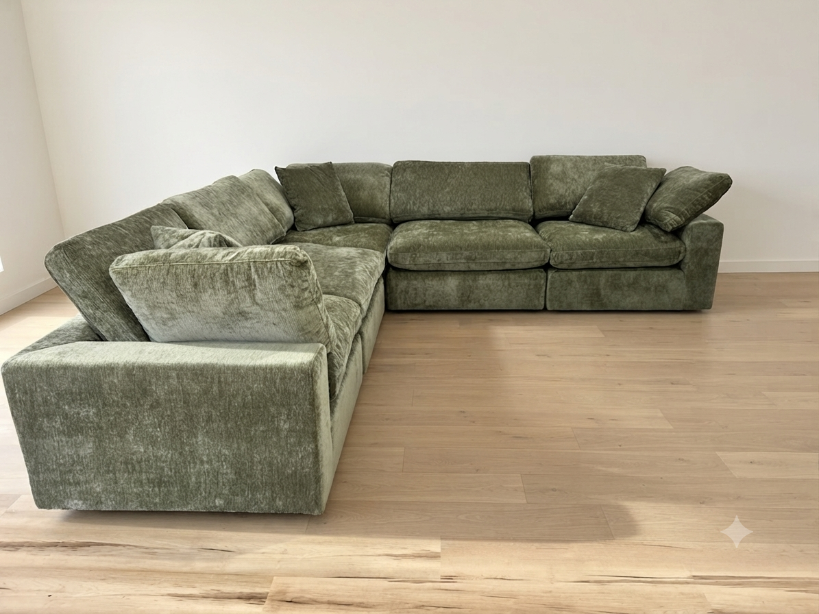 Snug Modular Sofa - Green - 5pc