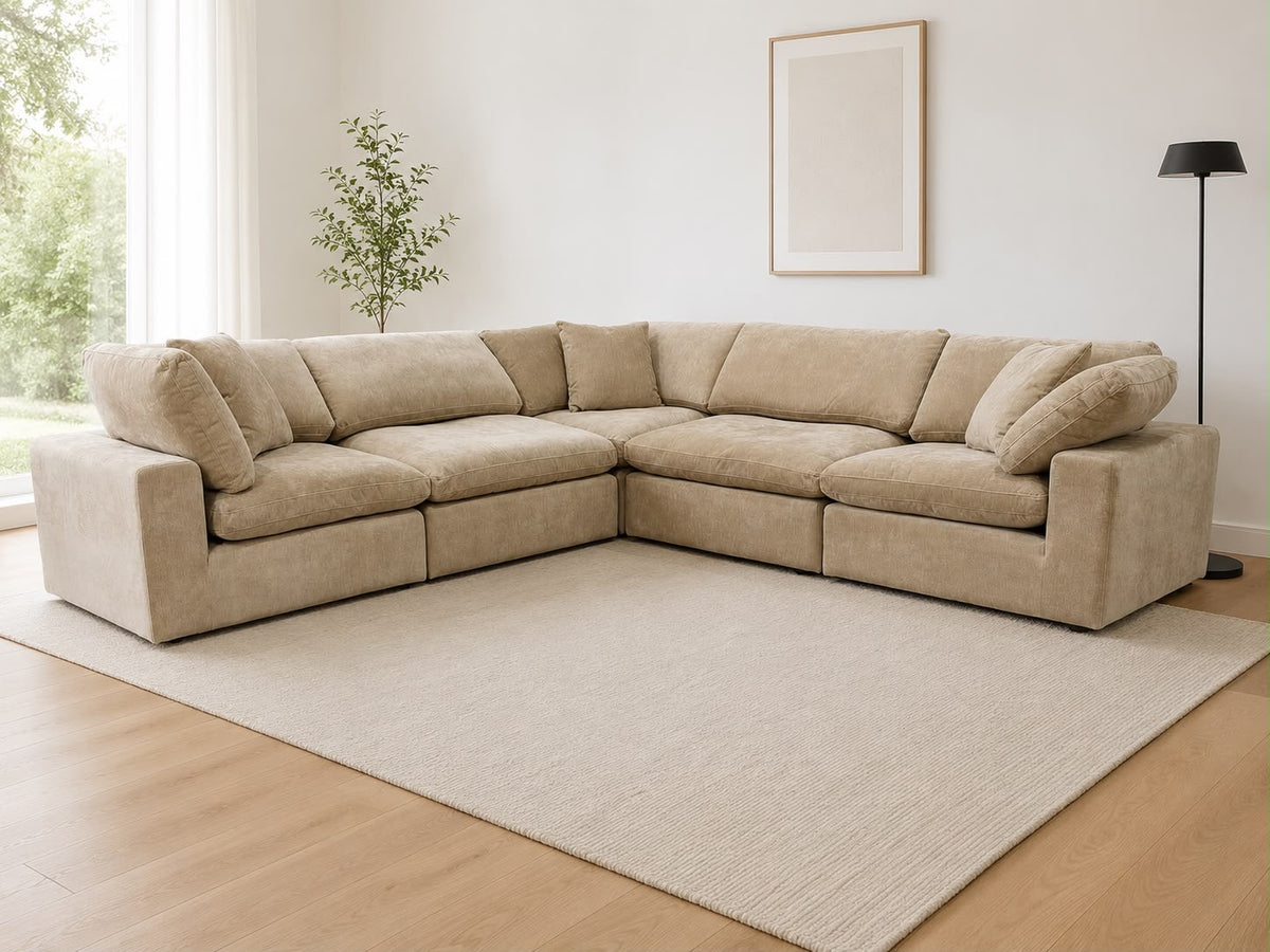 Snug Modular Sofa - Sand - 5pc