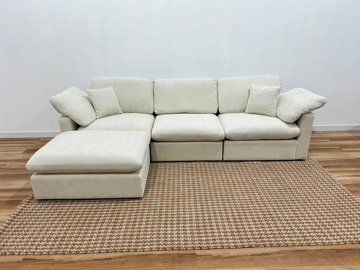 Nest | Cream | Sofa | 3pc + Ottoman