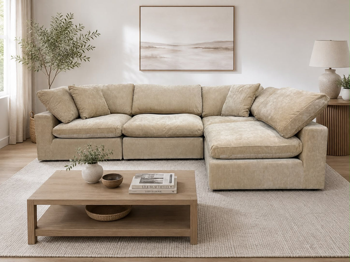 Snug Modular Sofa 4pc - Sand
