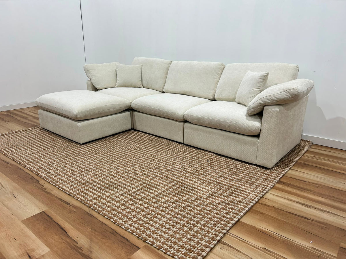 Nest | Cream | Sofa | 3pc + Ottoman