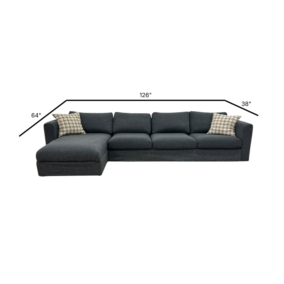 Ikea Finnala Sectional Sofa 126"