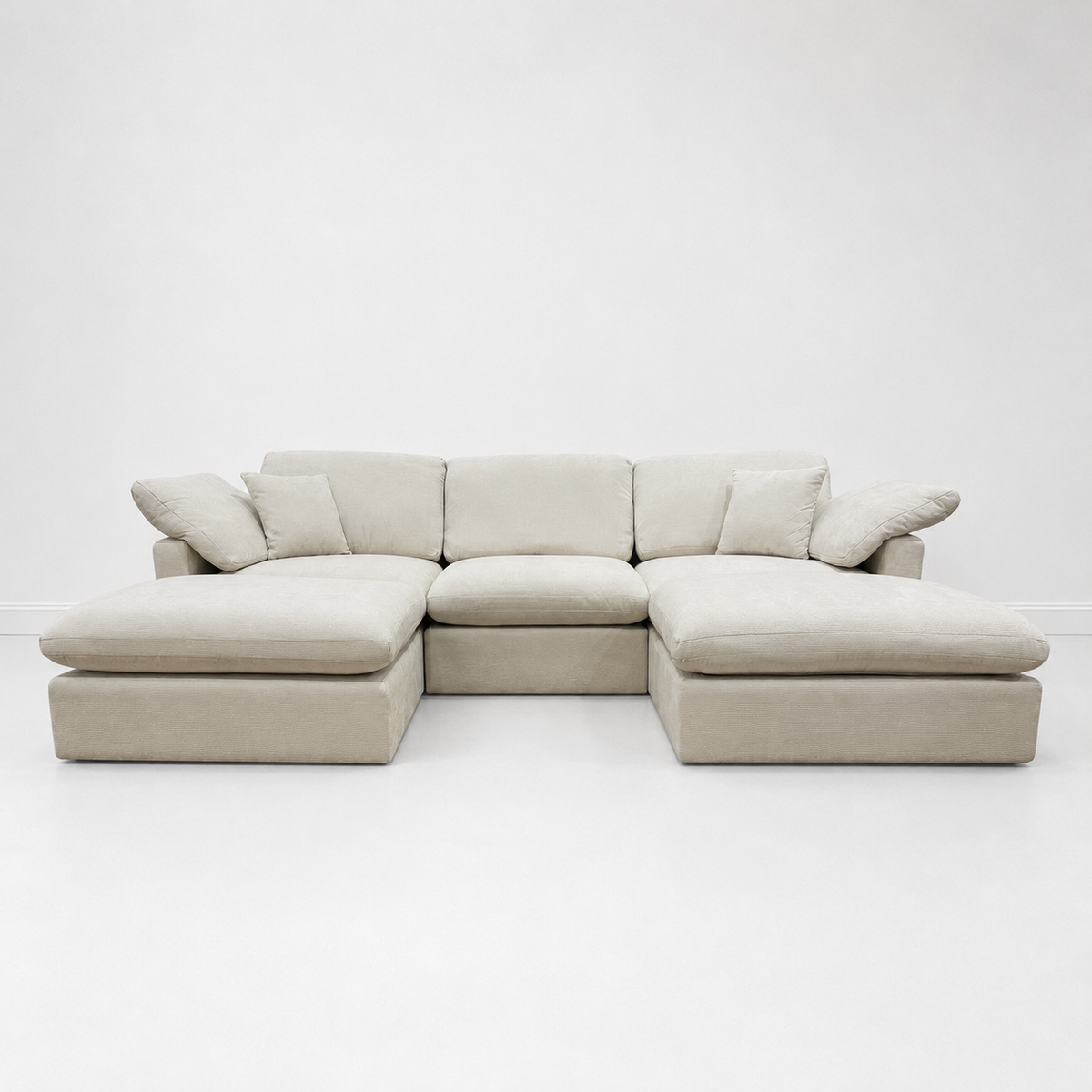 Nest | Cream | Sofa | 3pc + 2 Ottoman