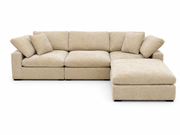 Snug Modular Sofa - Sand - 3pc + Ottoman