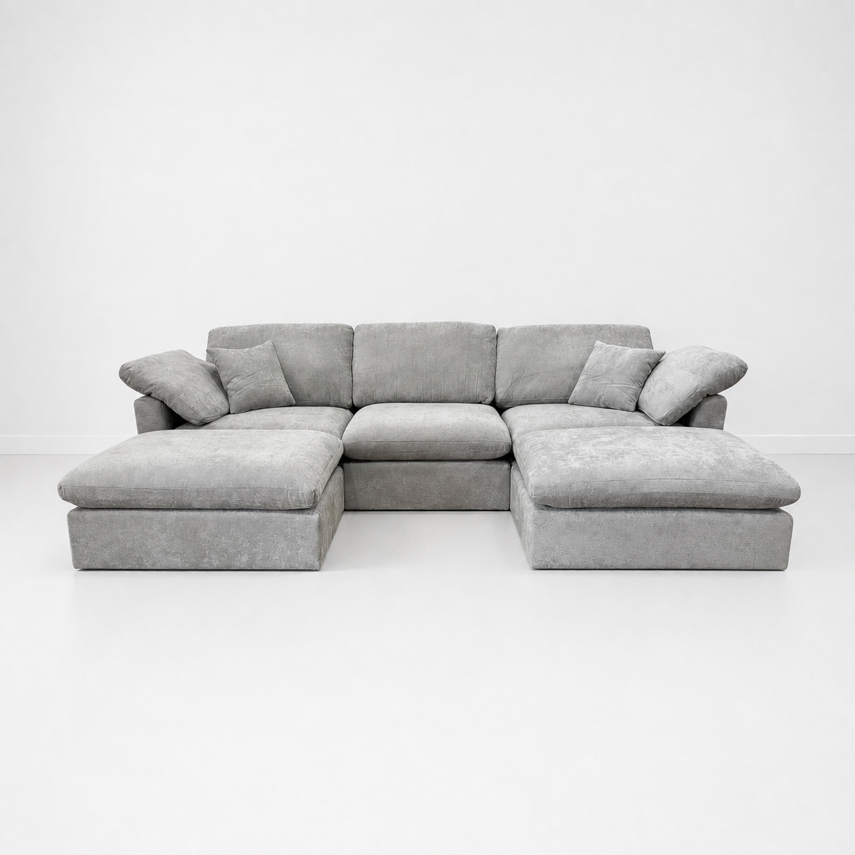 Nest | Light Grey | Sofa | 3pc + 2 Ottoman