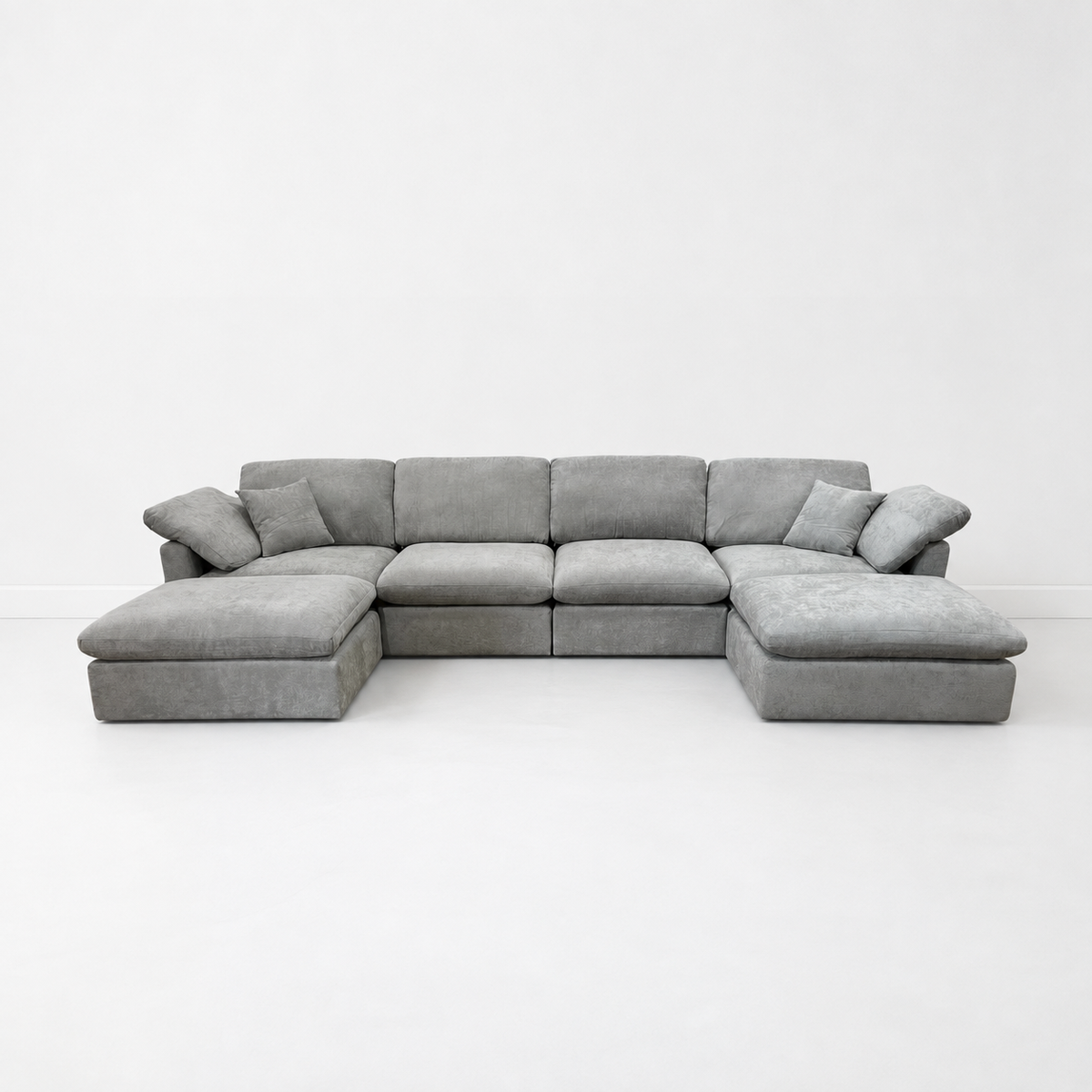Nest | Light Grey | Sofa | 4pc + 2 Ottoman