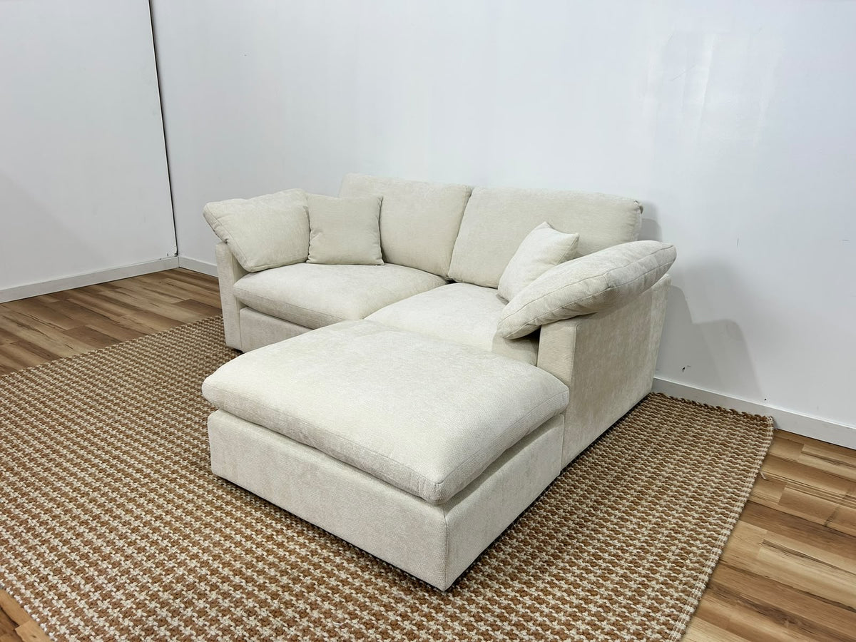 Nest | Cream | Sofa | 2pc + Ottoman