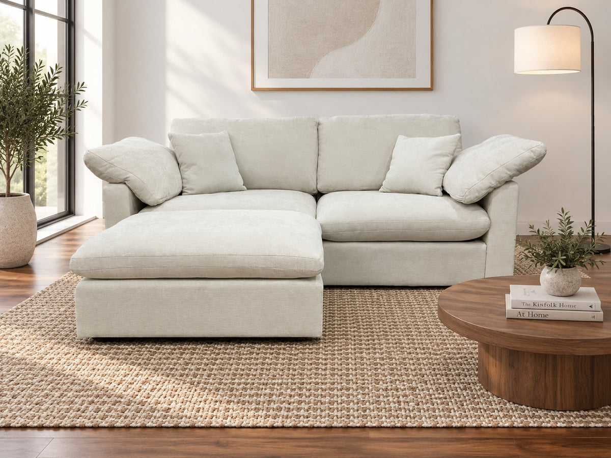 Nest | Cream | Sofa | 2pc + Ottoman