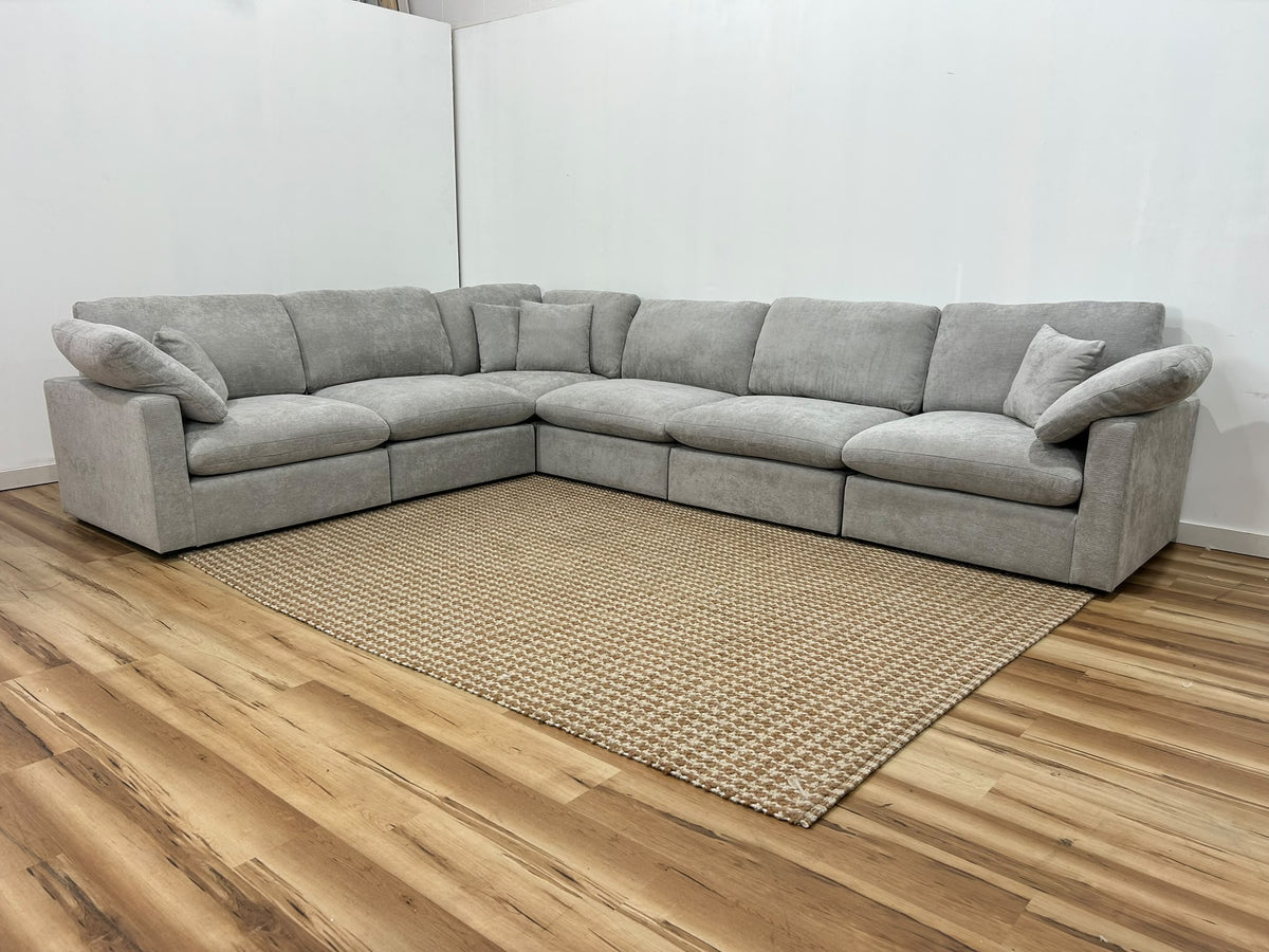 Nest | Light Grey | Corner Sectional | 6pc Corner