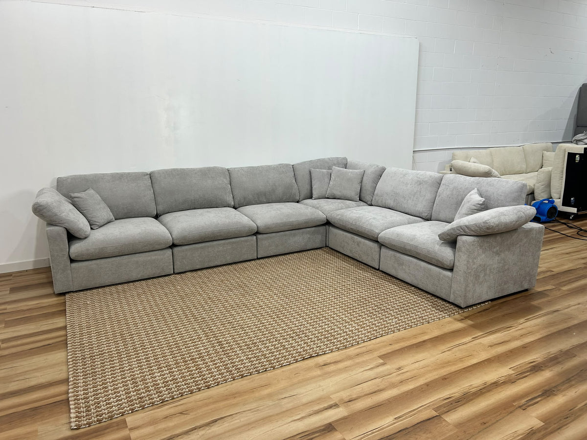 Nest | Light Grey | Corner Sectional | 6pc Corner