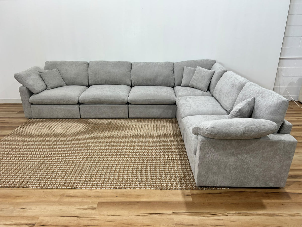 Nest | Light Grey | Corner Sectional | 6pc Corner