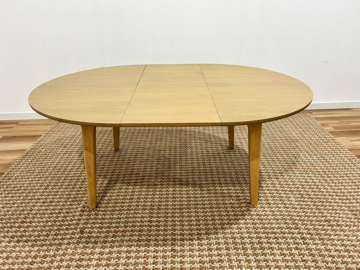 55" - 74.75" Extendable Dining Table - White Oak