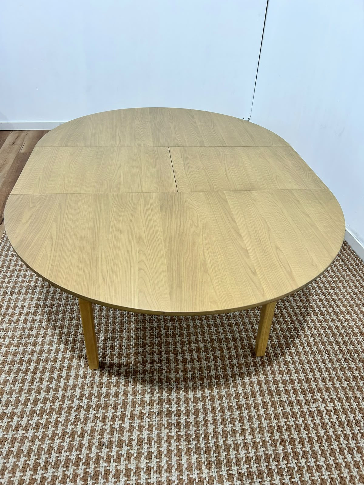 55" - 74.75" Extendable Dining Table - White Oak