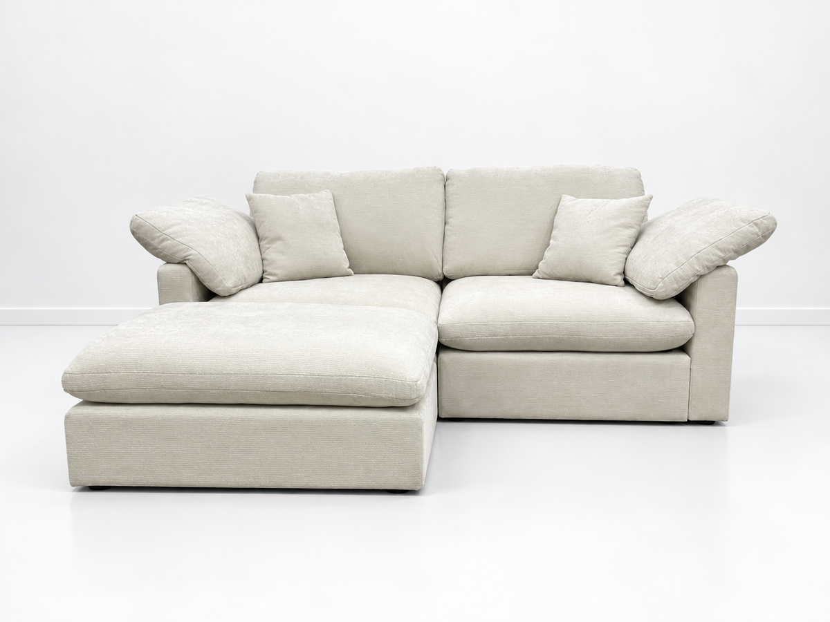 Nest | Cream | Sofa | 2pc + Ottoman