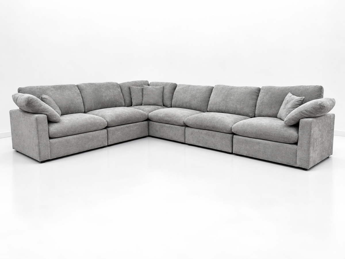 Nest | Light Grey | Corner Sectional | 6pc Corner